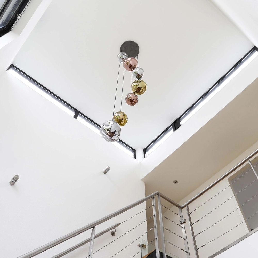 Vide hanglamp Stellar 7 glazen bollen Lyora 8716803511699