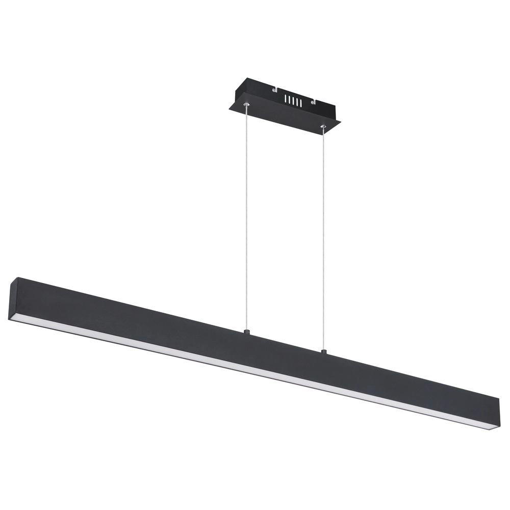 Strakke hanglamp Verena zwart 121cm Globo 9007371404599