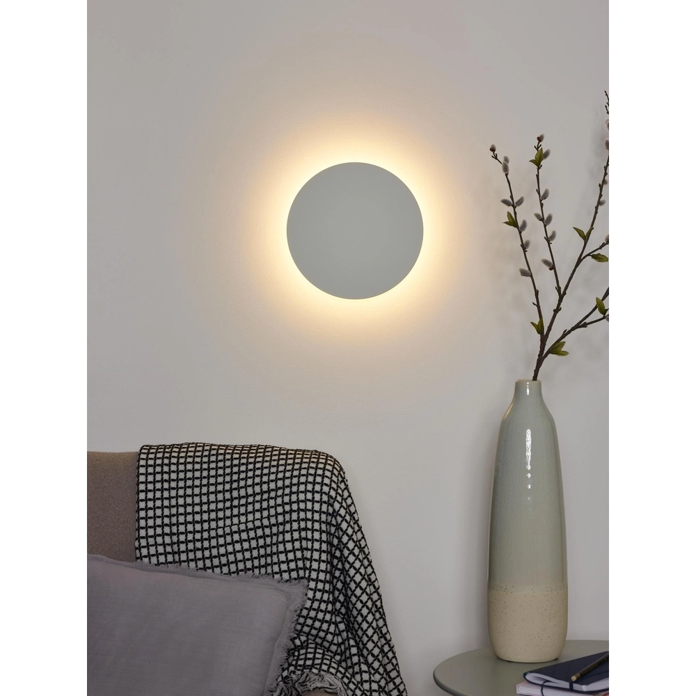 Design wandlamp Eklyps Led Ø 25cm wit Lucide 5411212460264