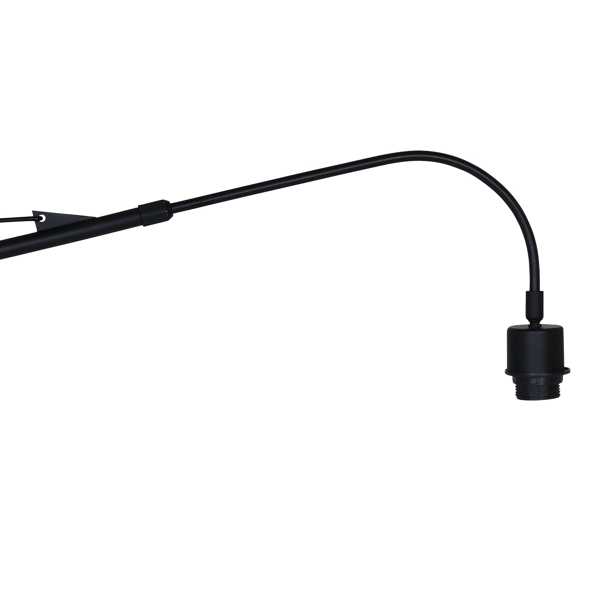 Wandlamp Elegant Classy 50cm zwart met groen velourse kap Steinhauer 8712746146035