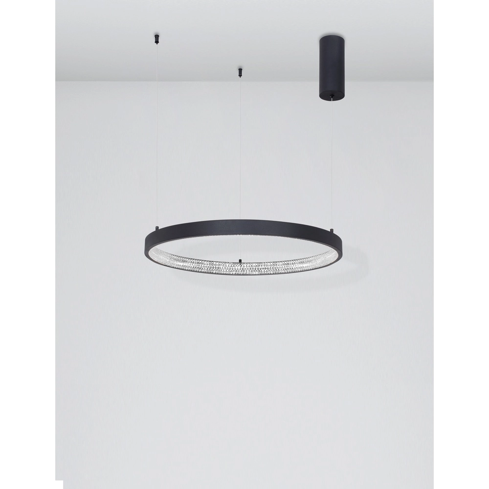 Hanglamp Preston zwart Ø 60cm Lyora 5212017429179
