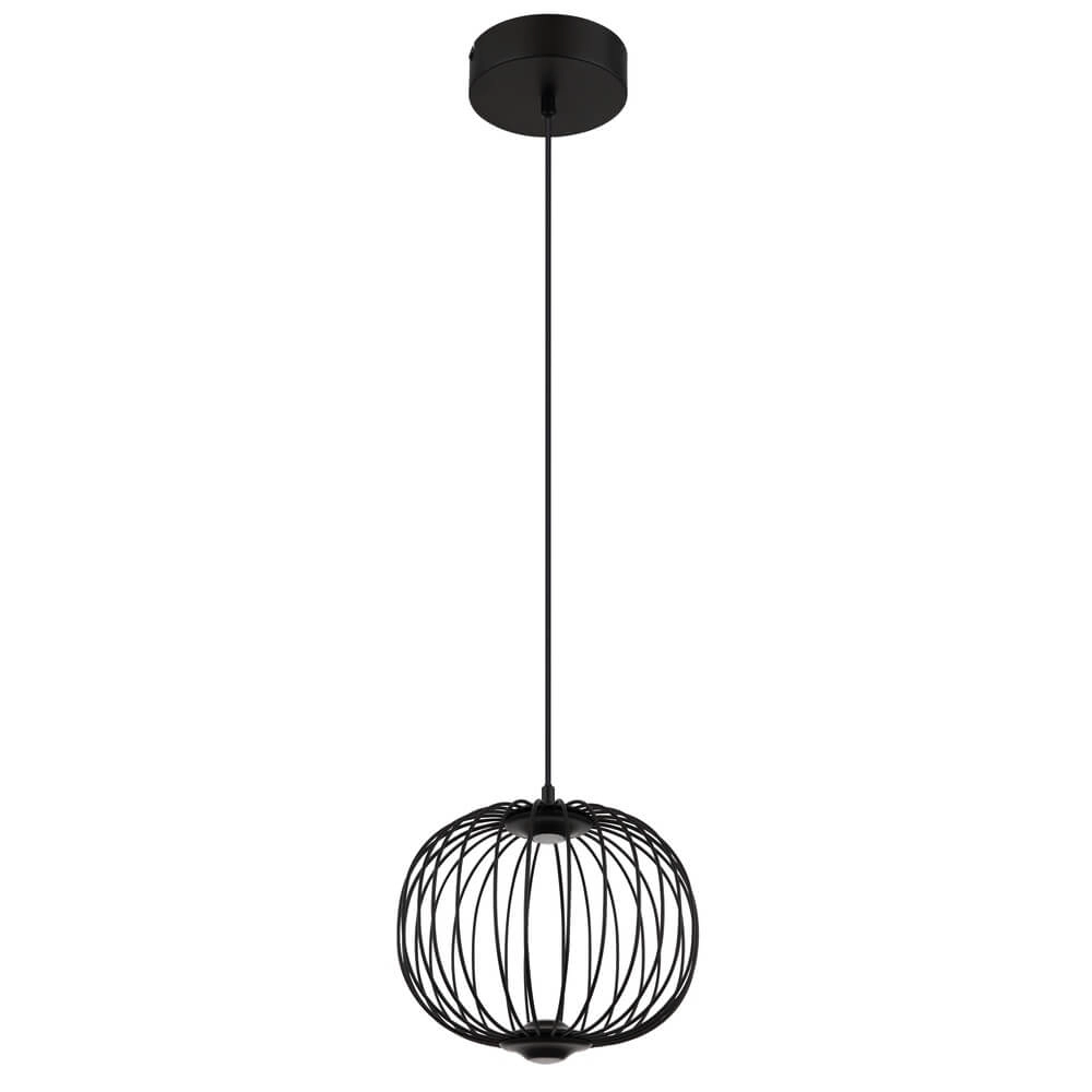Zwarte hanglamp Galway enkel kooi Ø 30cm Globo 9007371471324