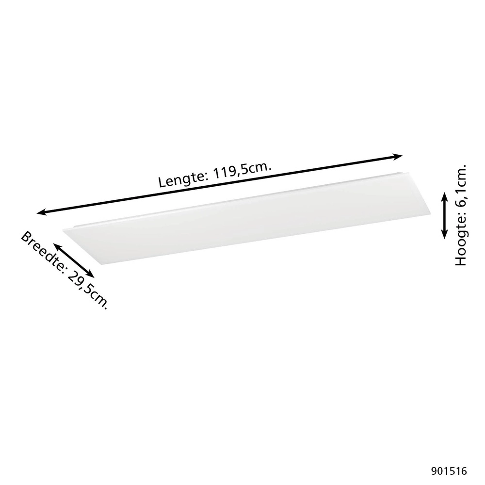 Smart plafondlamp Moradillo-Z wit 29,5cm Eglo 9008606342198