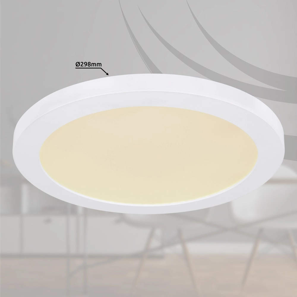 Design plafonniere Lasse wit Ø 29,8cm Globo 9007371402175