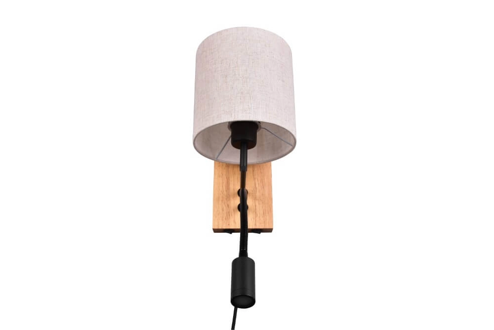 Landelijke wandlamp Nilam ronde kap Trio 4017807567960