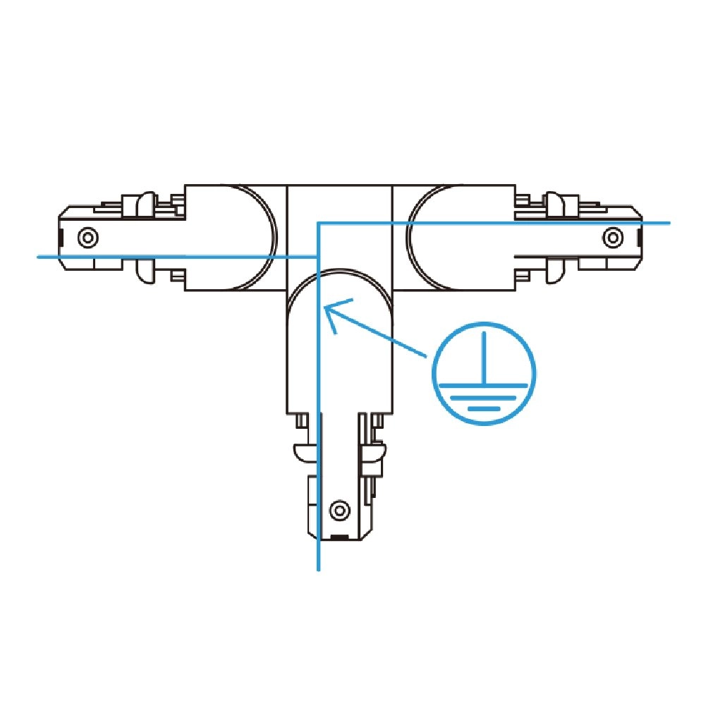 2-fase T-verbinder Duoline Trio 4017807482171