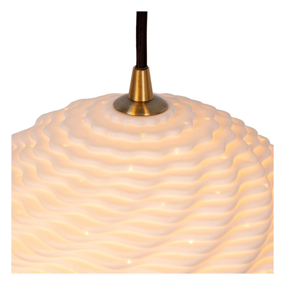 Design hanglamp Bina 3-lichts rond wit Lucide 5411212135018