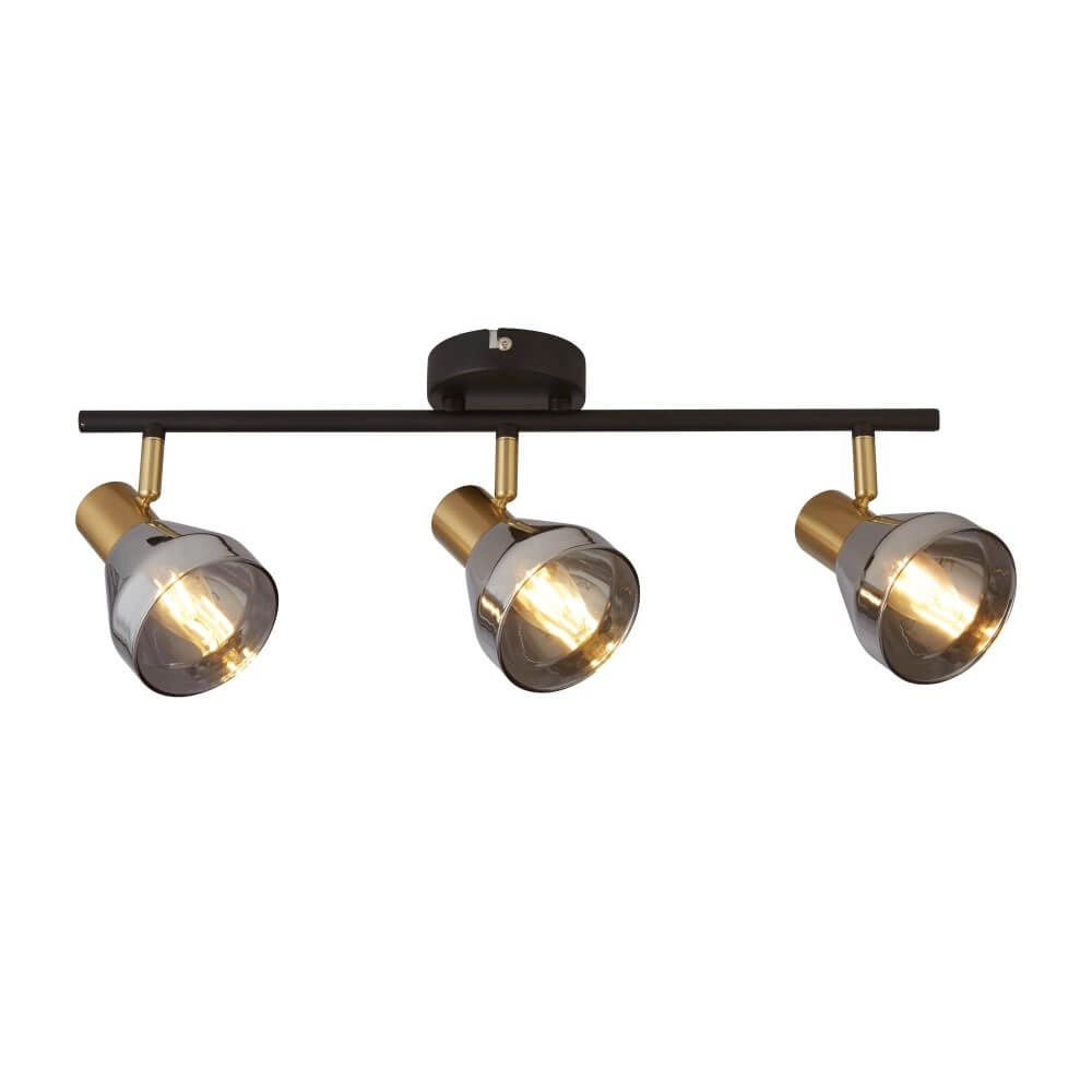 Plafondlamp Westminster met smoke glas 3-lichts Plafondlamp Westminster met smoke glas 3-lichts