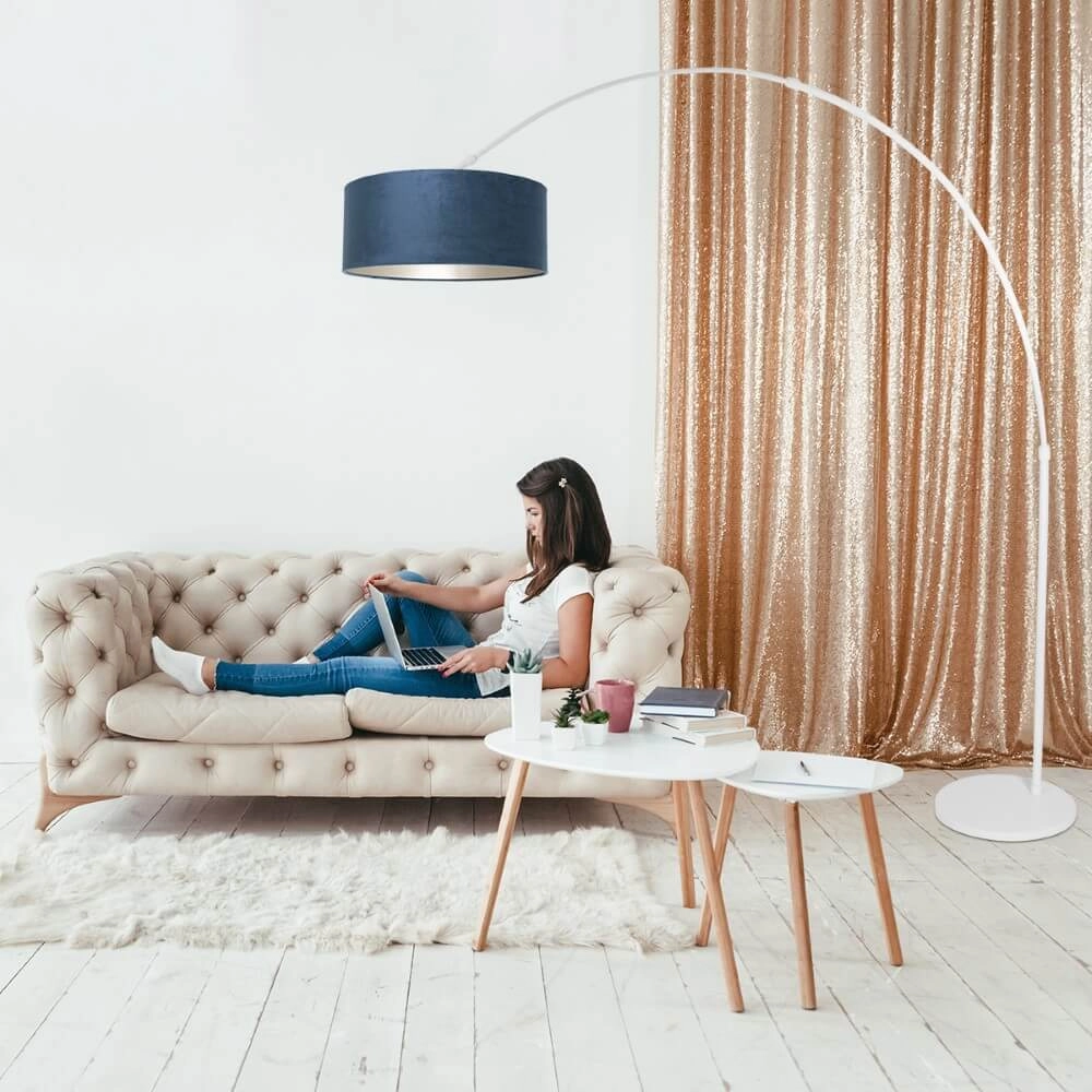 Velvet booglamp Sparkled blauw Steinhauer 8712746152371