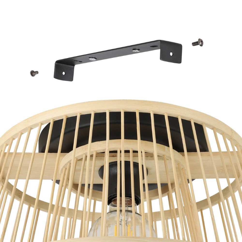 Houten plafondlamp Hykeham Ø 38cm Eglo 9002759438517