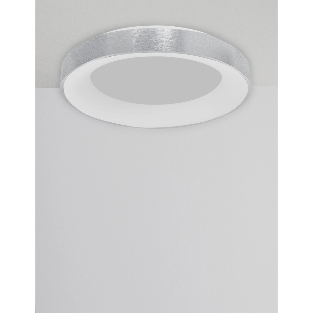 Plafondlamp Rando Thin zilvergrijs Ø 60cm Lyora 5212017420138