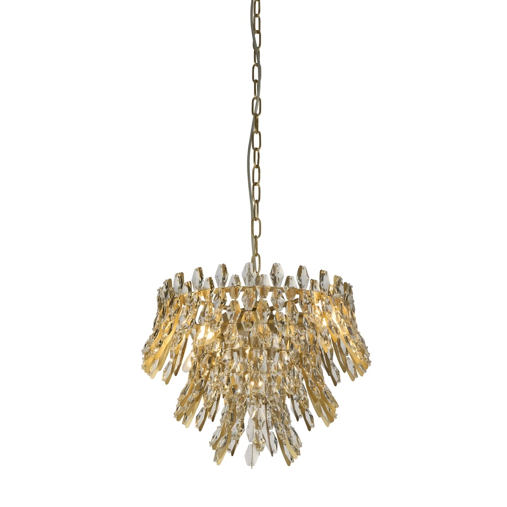 Kroonluchter Monarch goud Ø 45cm