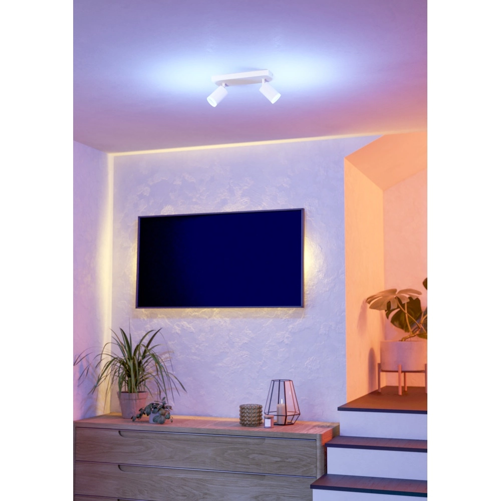 Smart opbouwspot Melitello-Z wit 2-lichts Eglo 9008606358144