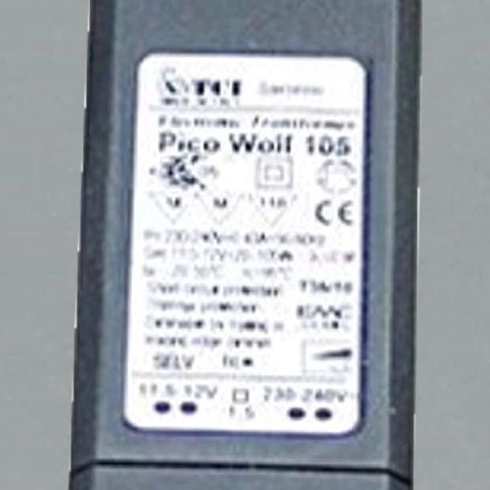 Transformer 12V - 105W zwart Authentage 8716803505650