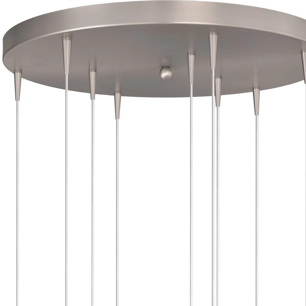 9-lichts hanglamp Talana nikkel Ø 50cm DTW Masterlight 8718121354019