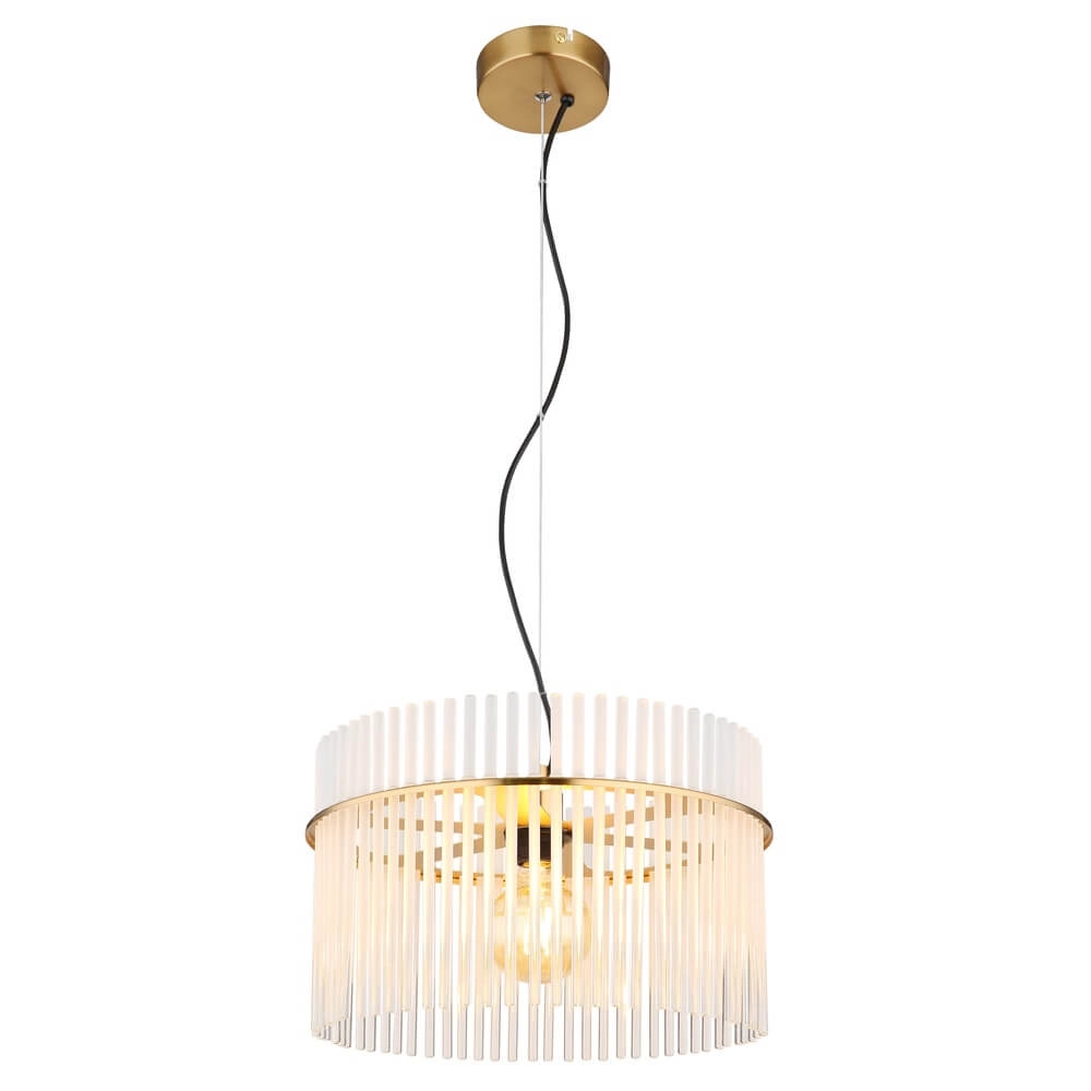 Gouden hanglamp Gorley met glas Ø 40cm