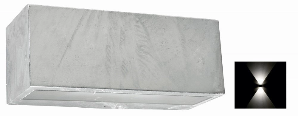 Zinkgrijze wandspot Asker Up-Down Zinkgrijze wandspot Asker Up-Down