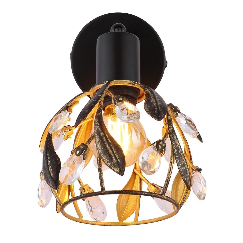 Landelijke wandlamp Mika zwart Globo 9007371522293