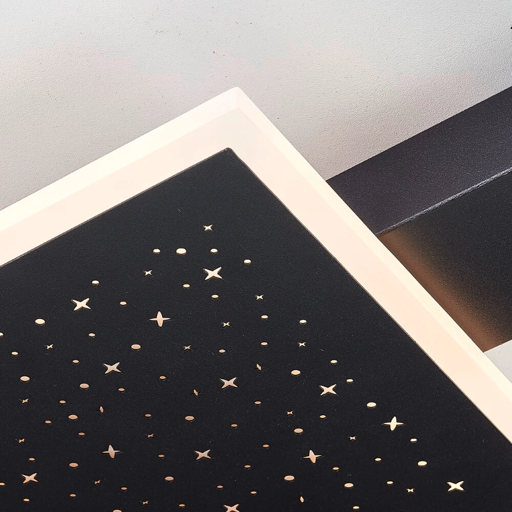 Vierkante plafondlamp Reno design 37 x 37cm Brilliant 4004353428371