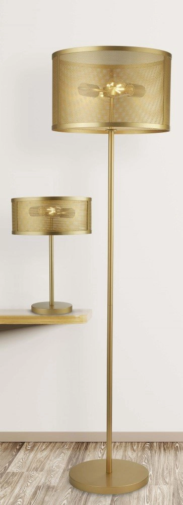 Gouden Vloerlamp Fishnet Searchlight 5053423140728