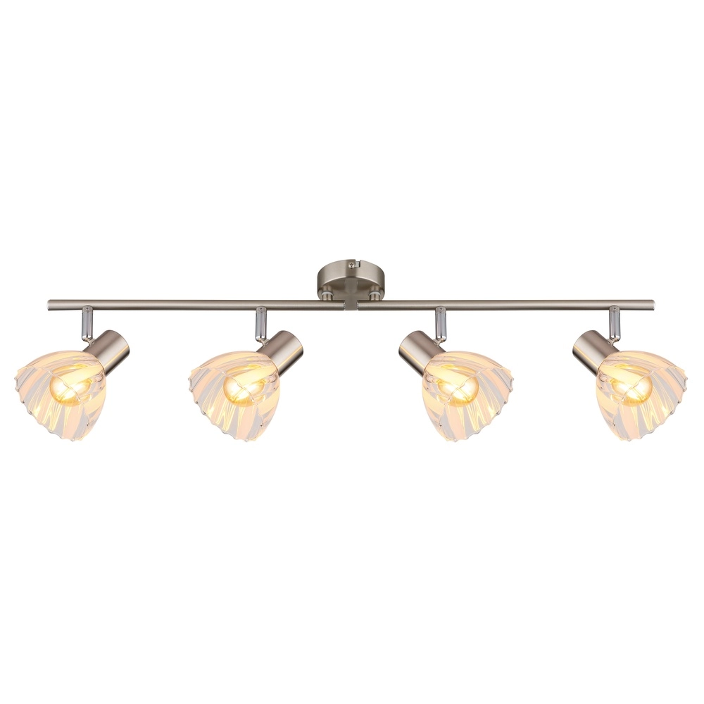 Plafondlamp 4-lichts Zachery nikkel Globo 9007371522491