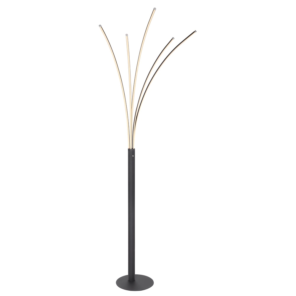 Moderne vloerlamp Bizzy zwart