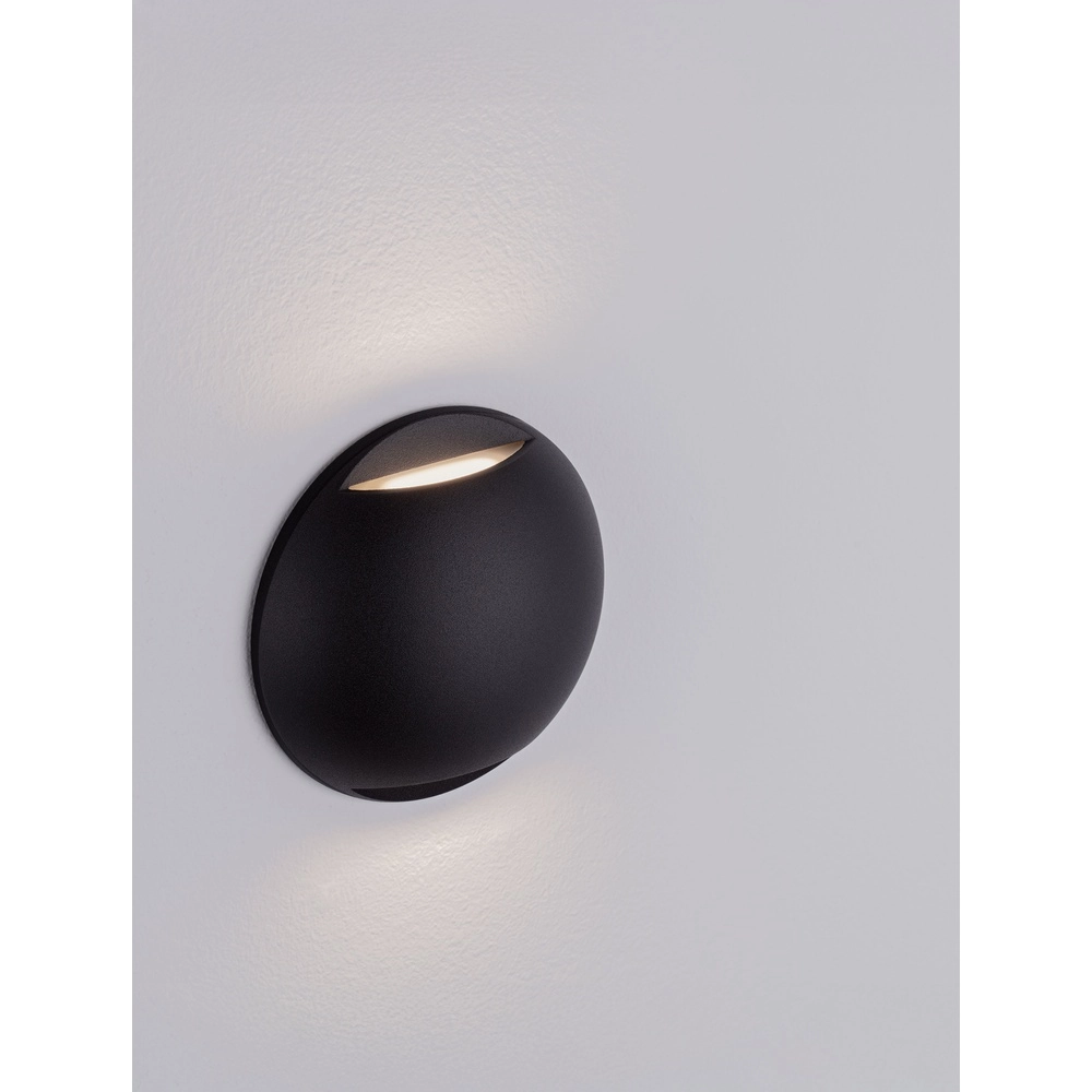 Wandlamp Passo dubbel zwart Lyora 5212017478658