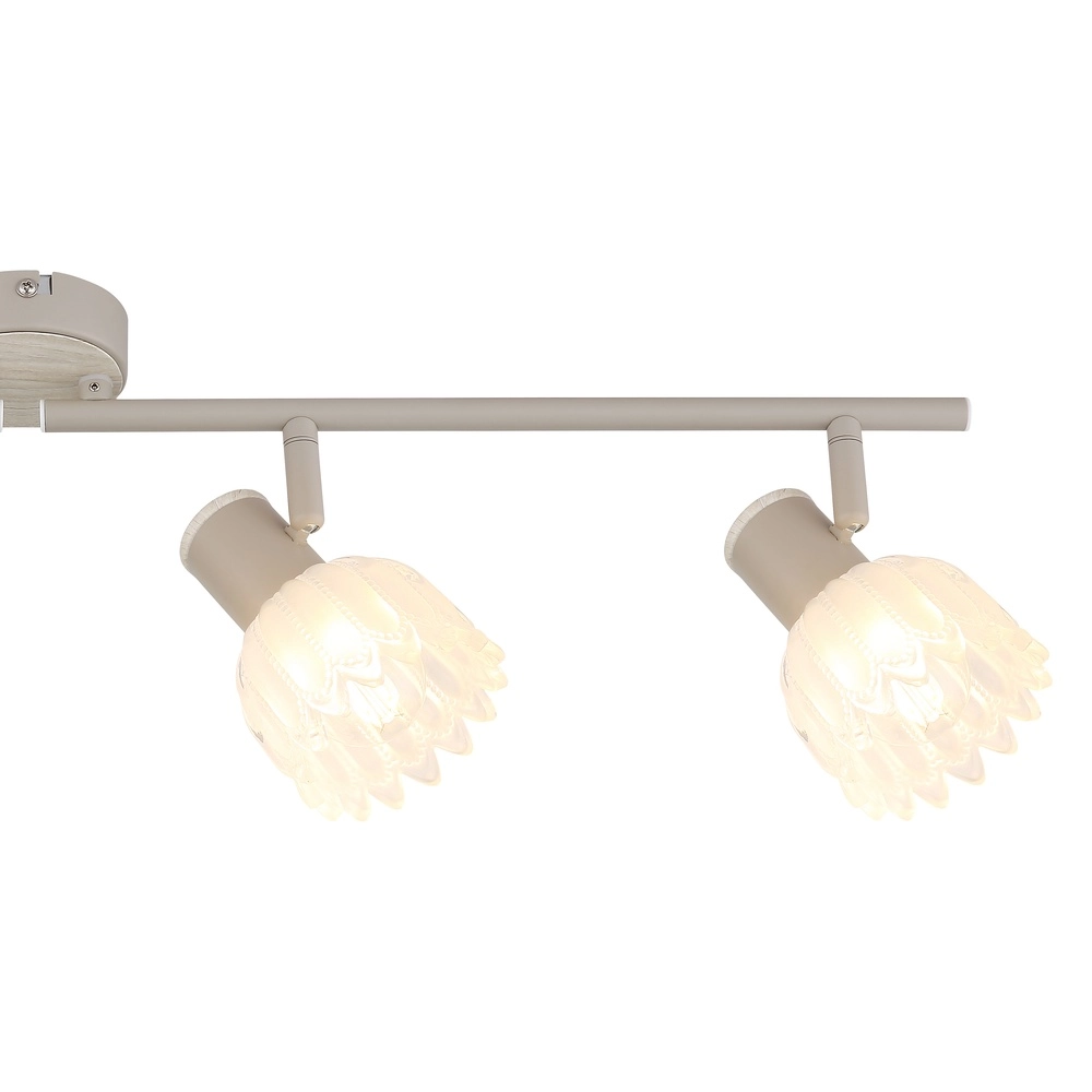 4-lichts plafondspot Planta zand bruin Globo 9007371575930