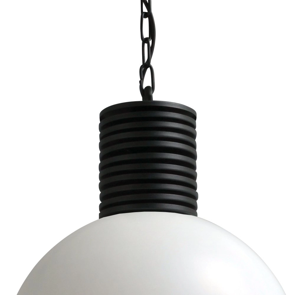 Stoere witte hanglamp Industria 40cm wit met oudzilver Masterlight 8718121180427