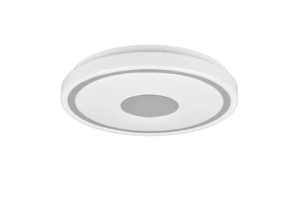 Plafonniere Bunda wit met chroom