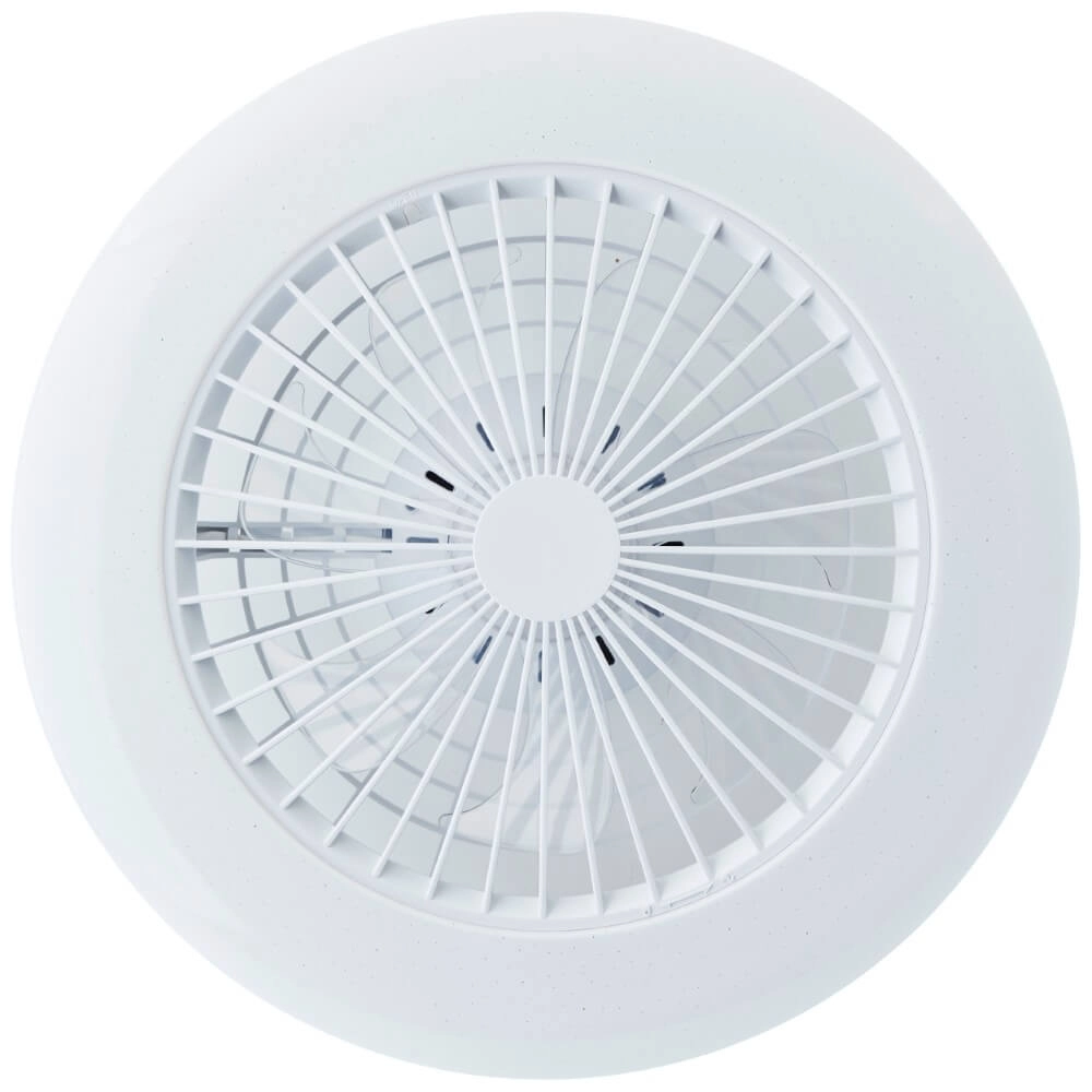 Witte ventilator Salerno met RGB functie Brilliant 4004353433238