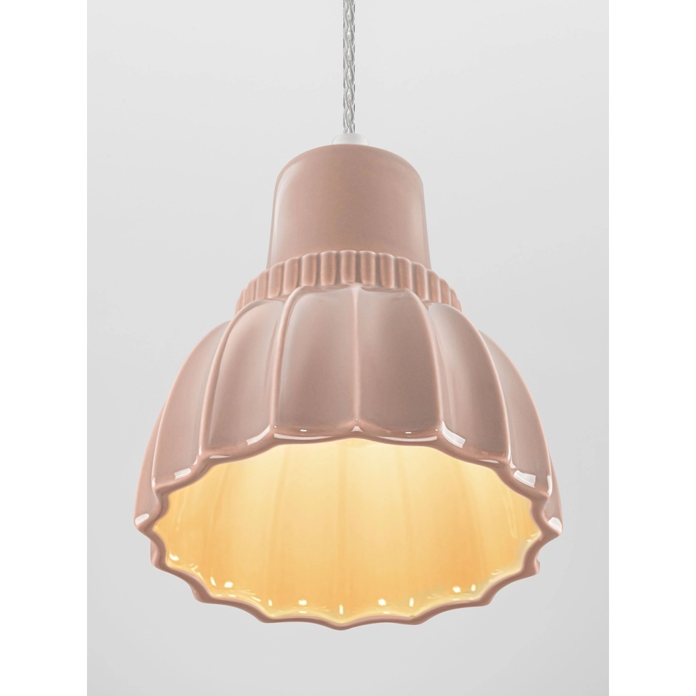 Hanglamp Picco wit met mokka bruin Lyora 5212017495389