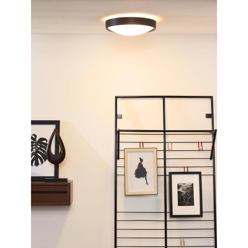 Plafonniere Lex Ø 33cm zwart Lucide 5411212082312