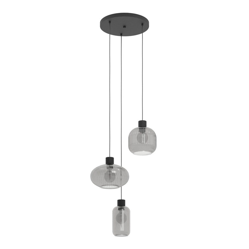 Design hanglamp Dasmina zwart 3-lichtts Eglo 9008606406364
