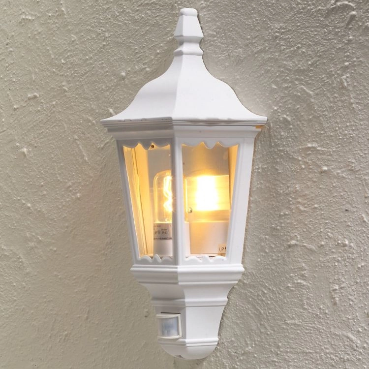 Witte buitenlamp Firenze met bewegingsmelder KonstSmide 7318307230253