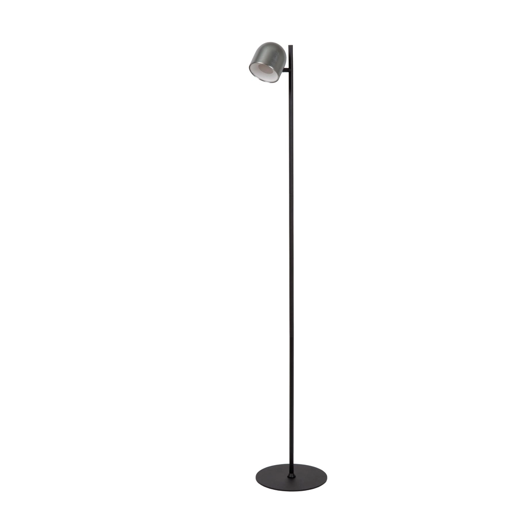 Oplaadbare vloerlamp Skanska Rech metaalgrijs