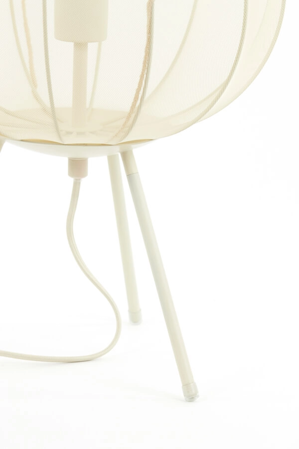 Japandi tafellamp Plumeria crème Ø 34cm Light & Living 8717807651367