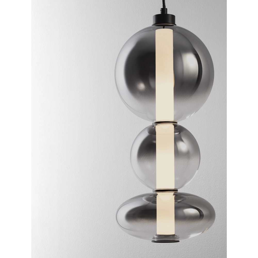 Hanglamp Bally smoke glas 45,5cm Lyora 5212017449160