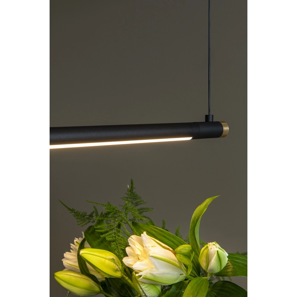 Strakke hanglamp Marnik zwart 150cm Premium by Lucide 5411212421210