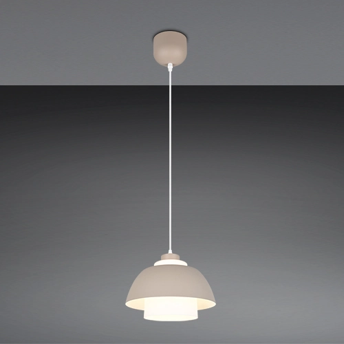 Design hanglamp Tilos zand bruin Ø 30cm
