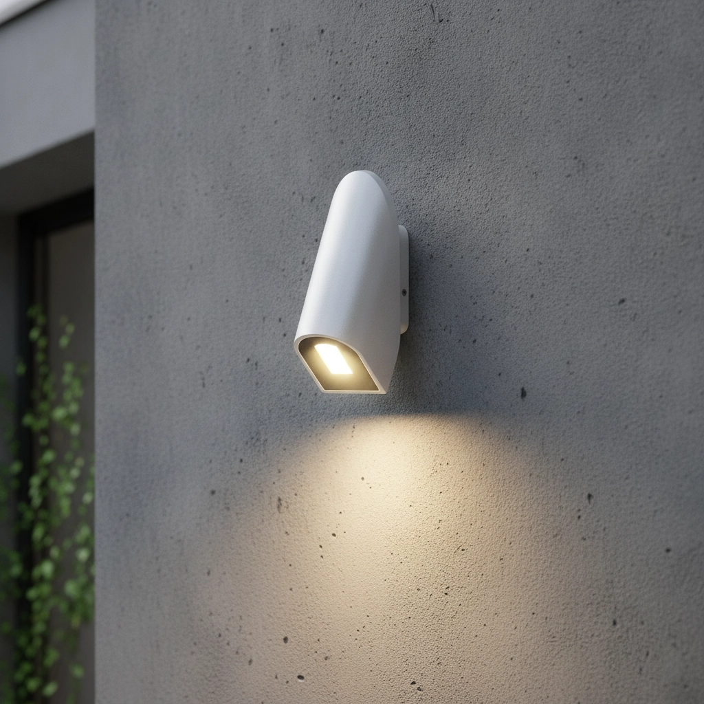 Strakke wandlamp Soren wit