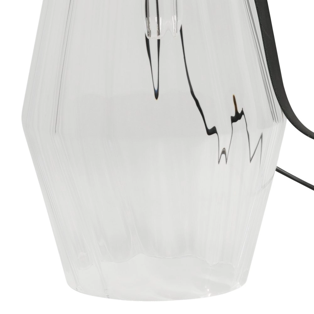 Tafellamp zwart Diamond 80cm met helder glas Masterlight 8718121259215