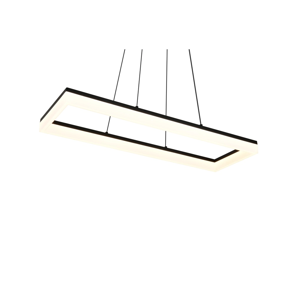 Strakke hanglamp Camino zwart Trio 4017807655766