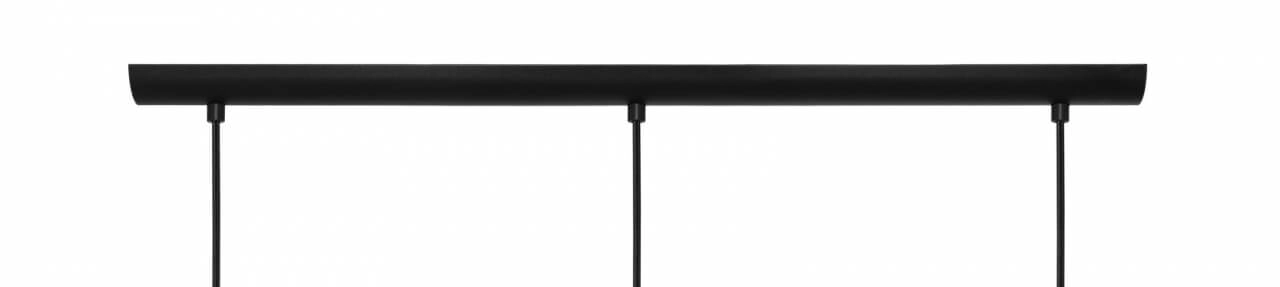 Glazen hanglamp Keyns 3-lichts zwart met smoke glas Eglo 9002759324674