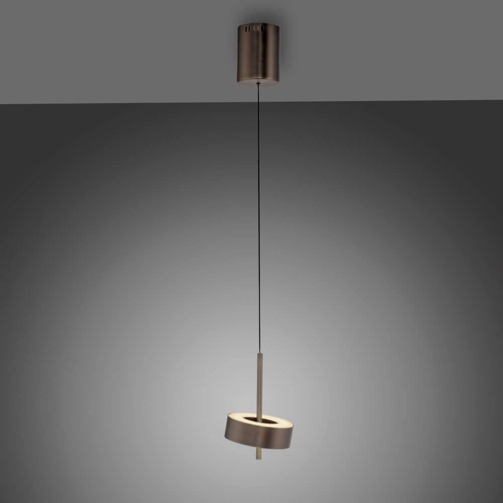 Hanglamp Q-Rotate bruin modern Paul Neuhaus 4012248383131