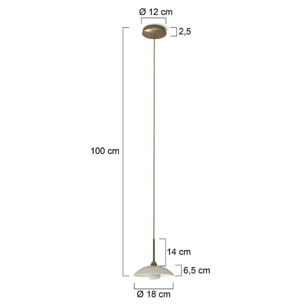Klassieke hanglamp Souvereign classic bronsbruin Steinhauer 8712746133622