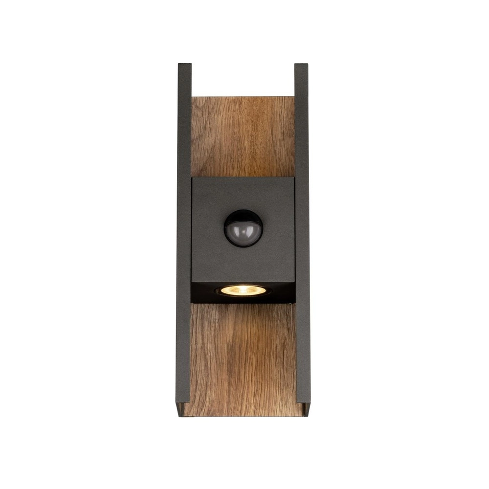 Wandspot Flatt antraciet met sensor SLV 4024163306478