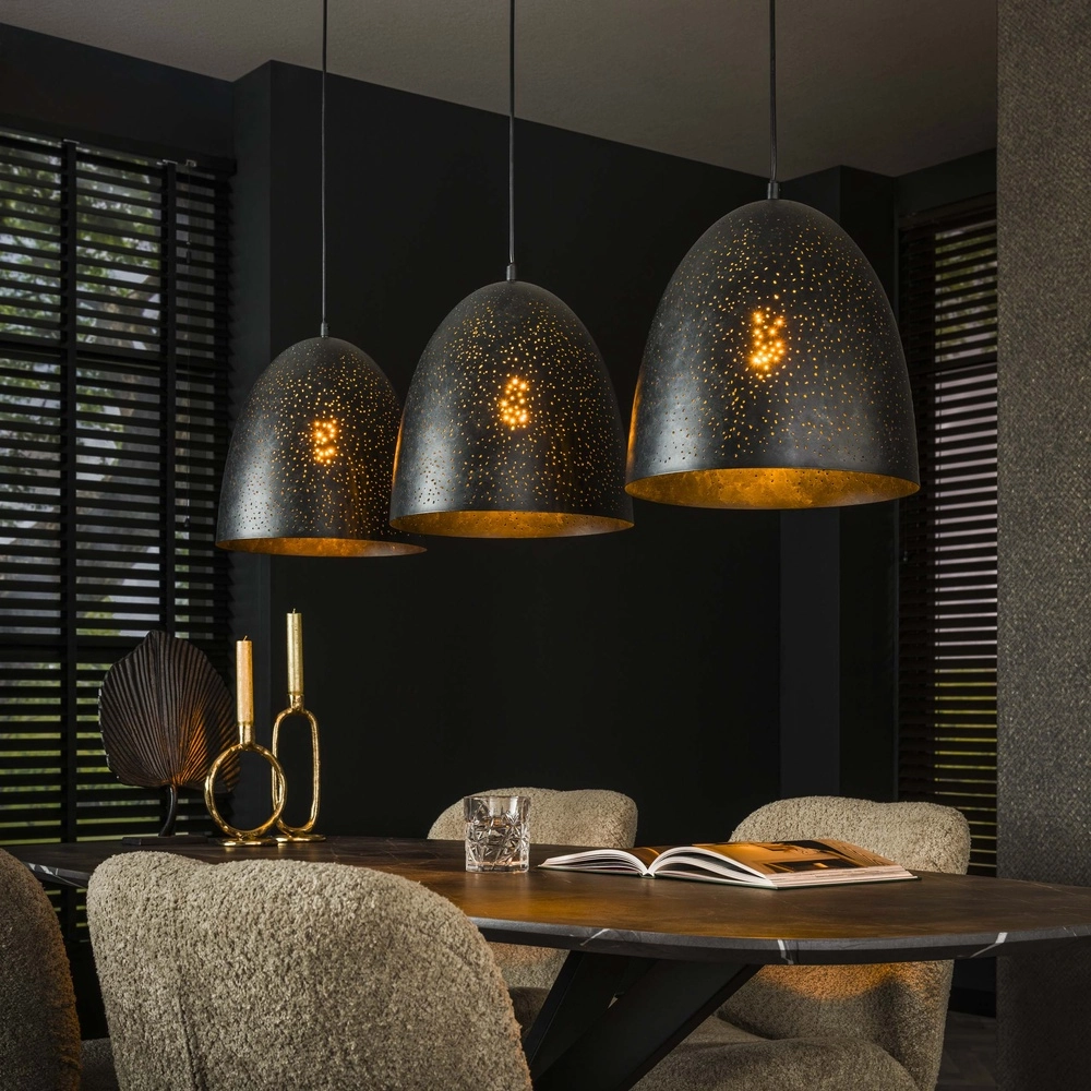 Eetkamer hanglamp Kosmos 3L - E27 - Charcoal
