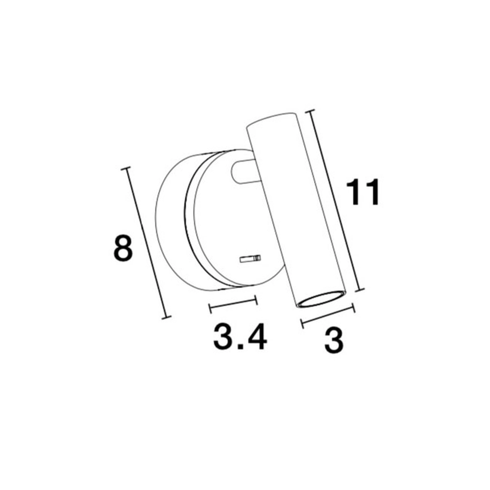 Wandspot Clip wit Lyora 5212017417947