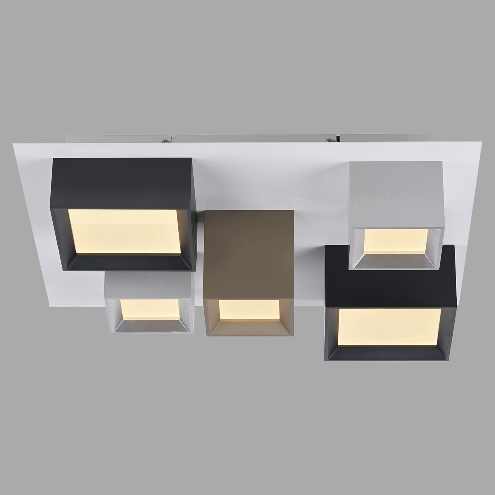 Led plafondlamp Pure Manhattan 5-lichts